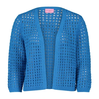 Betty-So Cosy Dames Vest 51788125 Midden blauw