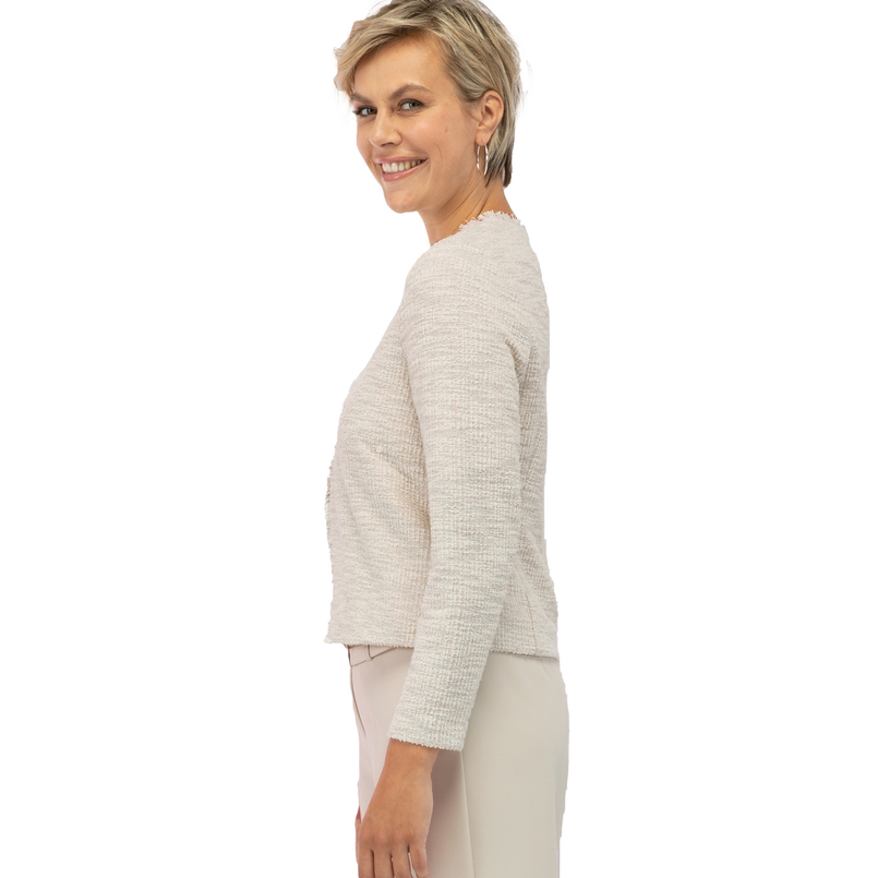 Bianca Dames blazer casual Zand