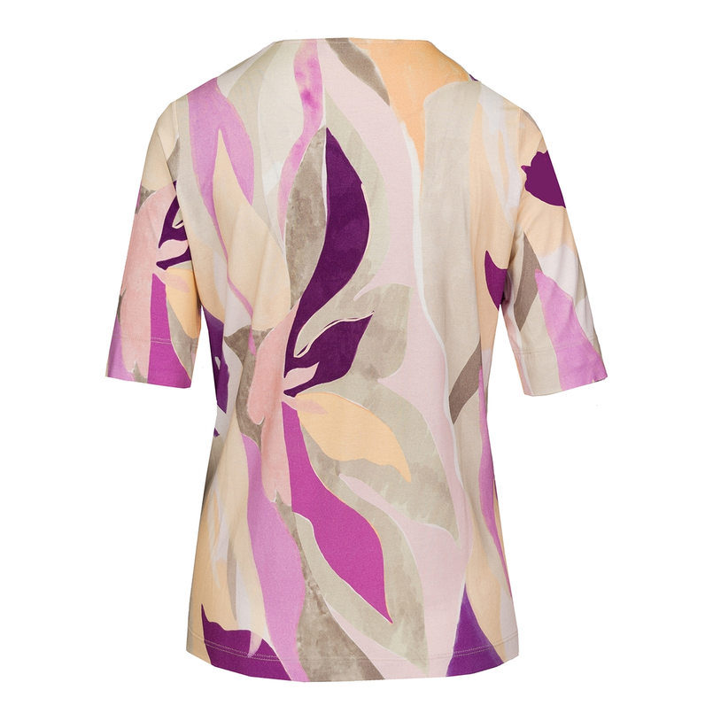Bianca Dames Top 56040 Edira Paars dessin