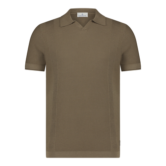 Blue Industry Heren Polo Kbis25-m10 Midden bruin