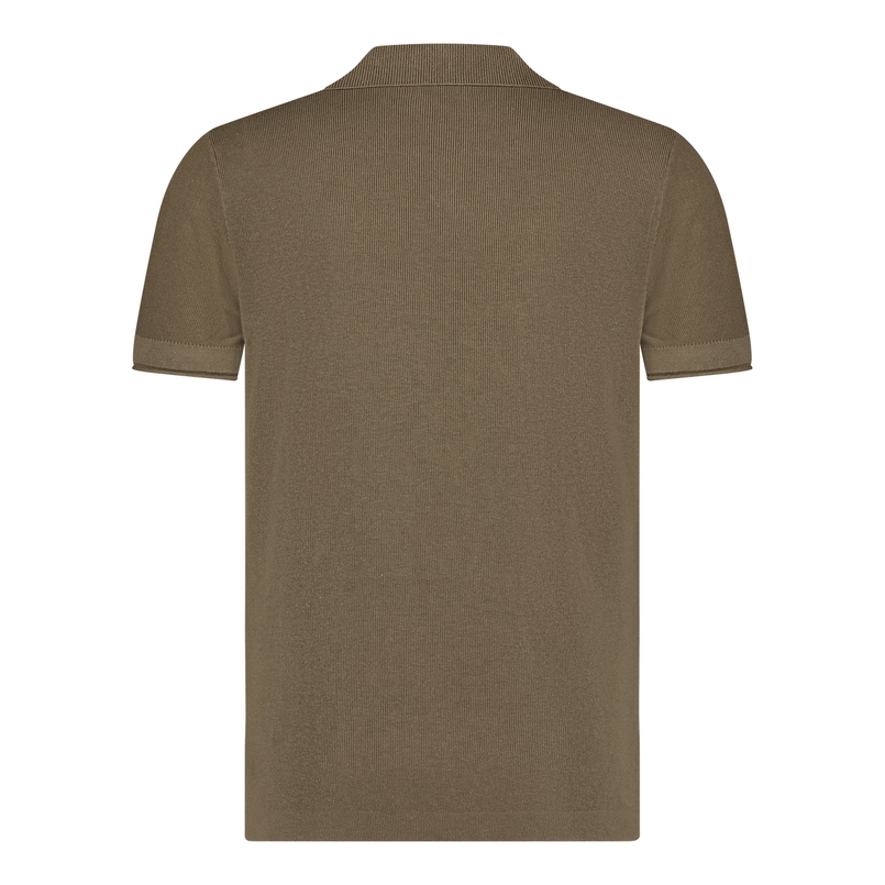 Blue Industry Heren Polo Kbis25-m10 Midden bruin