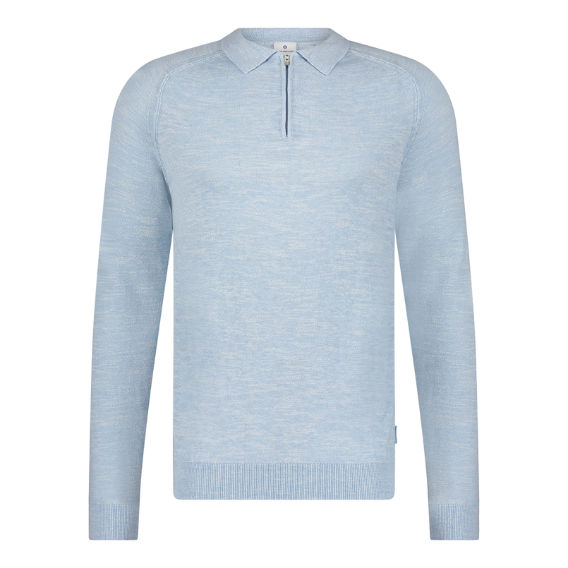 Blue Industry Heren trui met rits KBIS25-M23 Midden blauw
