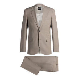 Boss Black Heren Kostuum 50534889 Beige