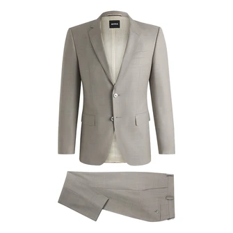 Boss Black Heren Kostuum 50540973 Beige