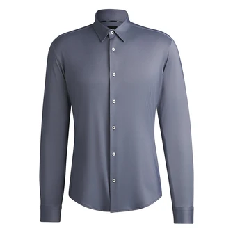 Boss Black Heren Overhemd 50533434 Navy