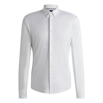 Boss Black Heren Overhemd 50533434 Wit