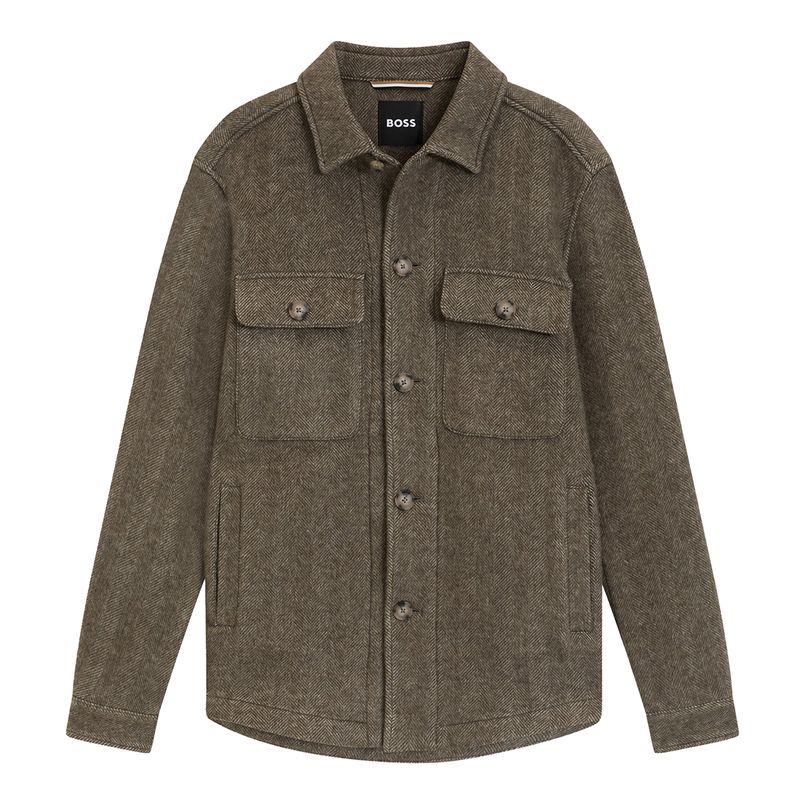 Boss Black Heren Overhemd 50551691 Bruin mele