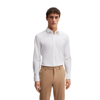 Boss Black Heren Overhemd P-HANK-s-kent-C1-222 10248739 Wit