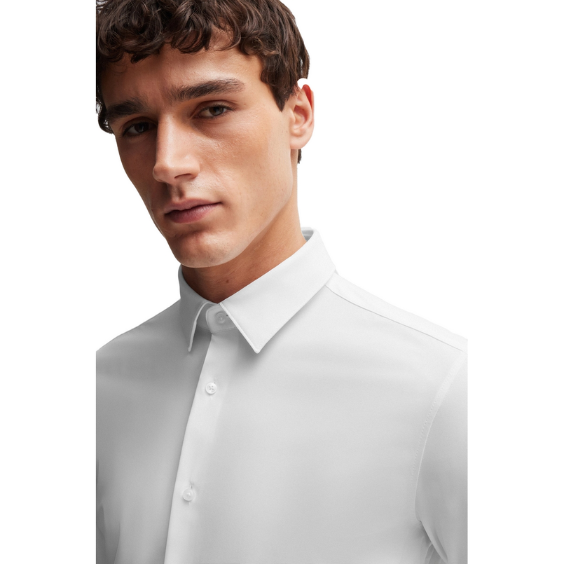 Boss Black Heren Overhemd P-HANK-s-kent-C1-222 10248739 Wit