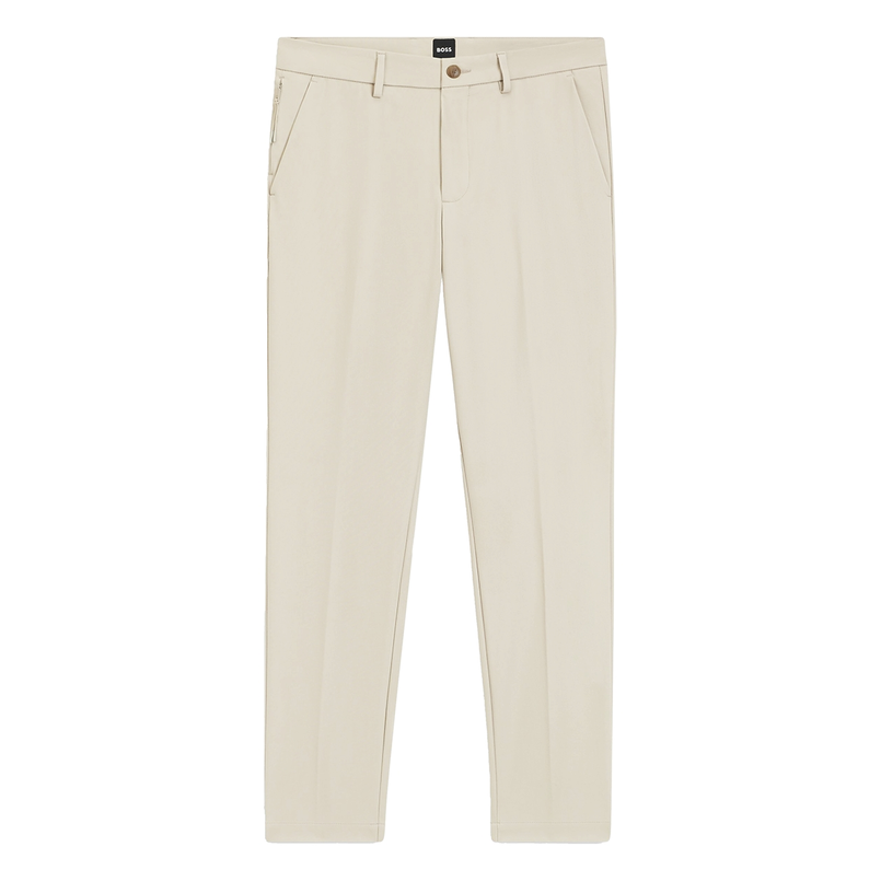 Boss Black Heren Pantalon P-Kaiton1-Zip 10271527 01 OFF-WHITE