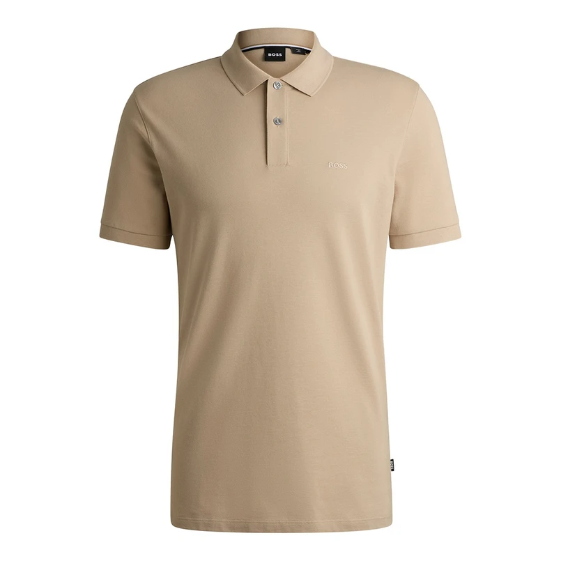 Boss Black Heren Polo 50468362 Beige