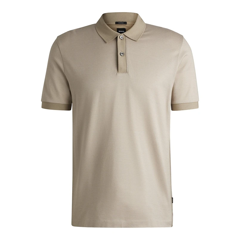 Boss Black Heren Polo 50532246 Beige