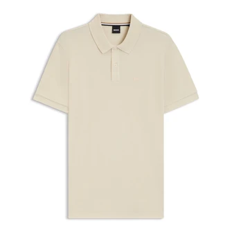 Boss Black Heren Polo Pallas 10241531 01 OFF-WHITE