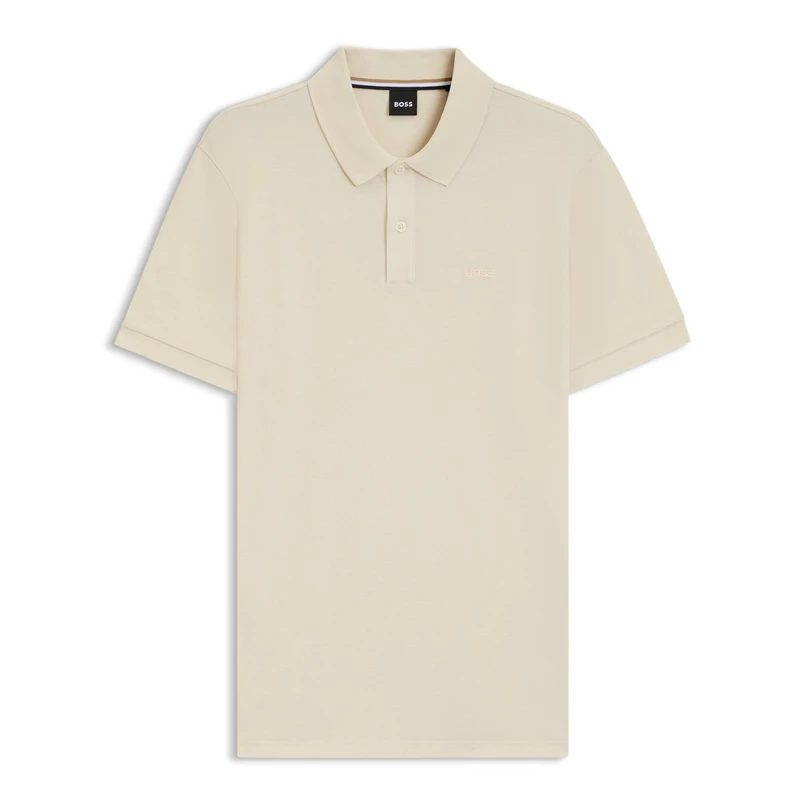 Boss Black Heren Polo Pallas 10241531 01 OFF-WHITE