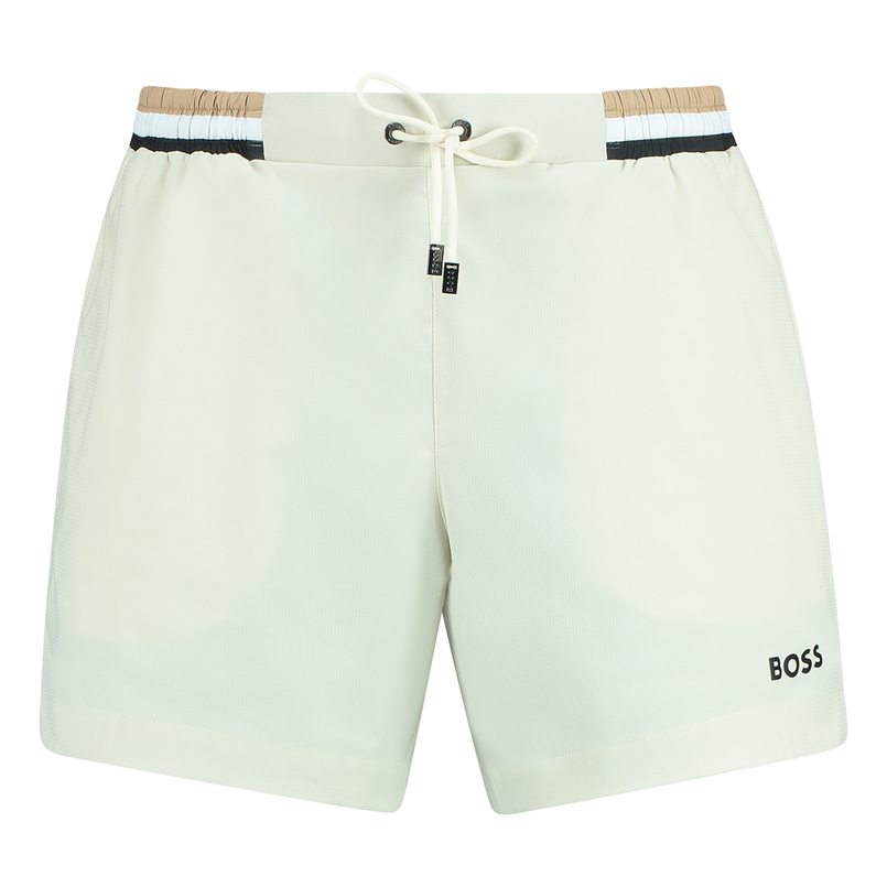 Boss Black Heren Zwembroek 50469324 OFF-WHITE