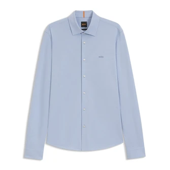 Boss Heren Overhemd 50519748 Midden blauw