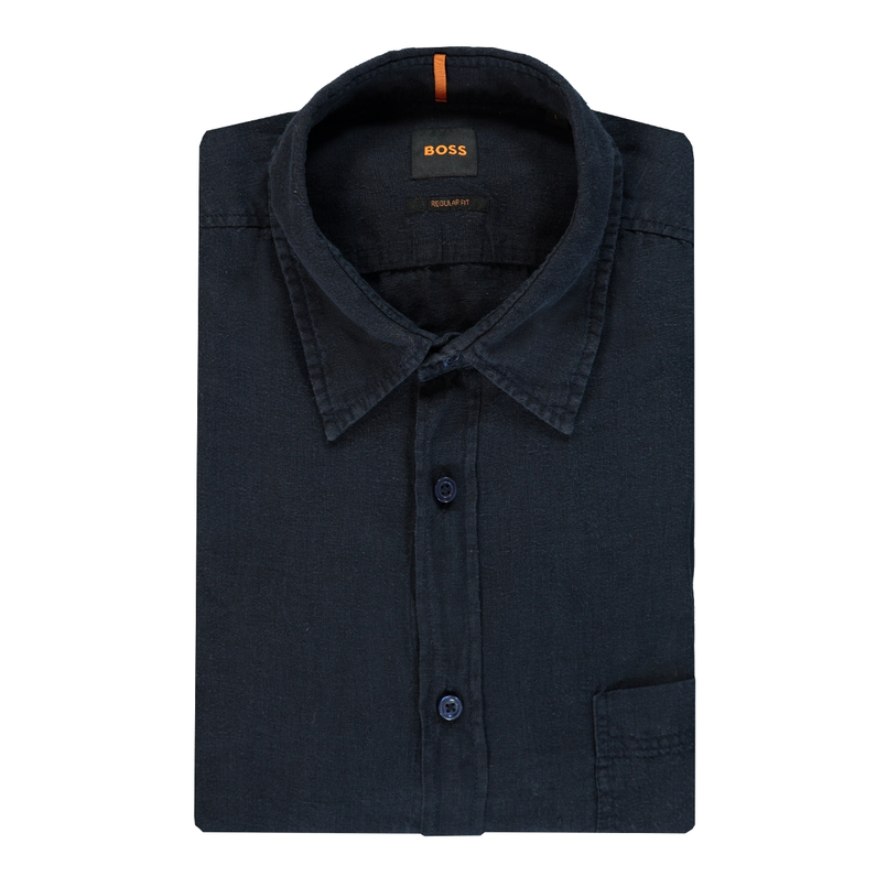 Boss Heren Overhemd 50537381 Navy