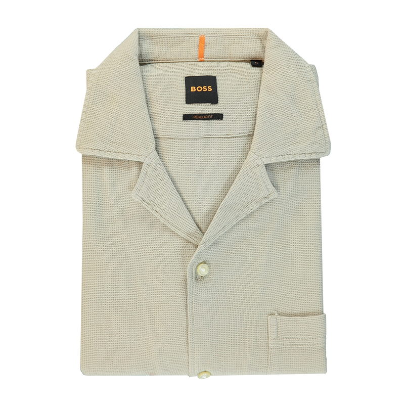 Boss Heren Overhemd 50537940 Beige