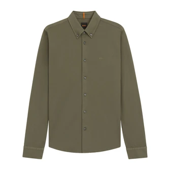 Boss Heren Overhemd 50543089 Groen