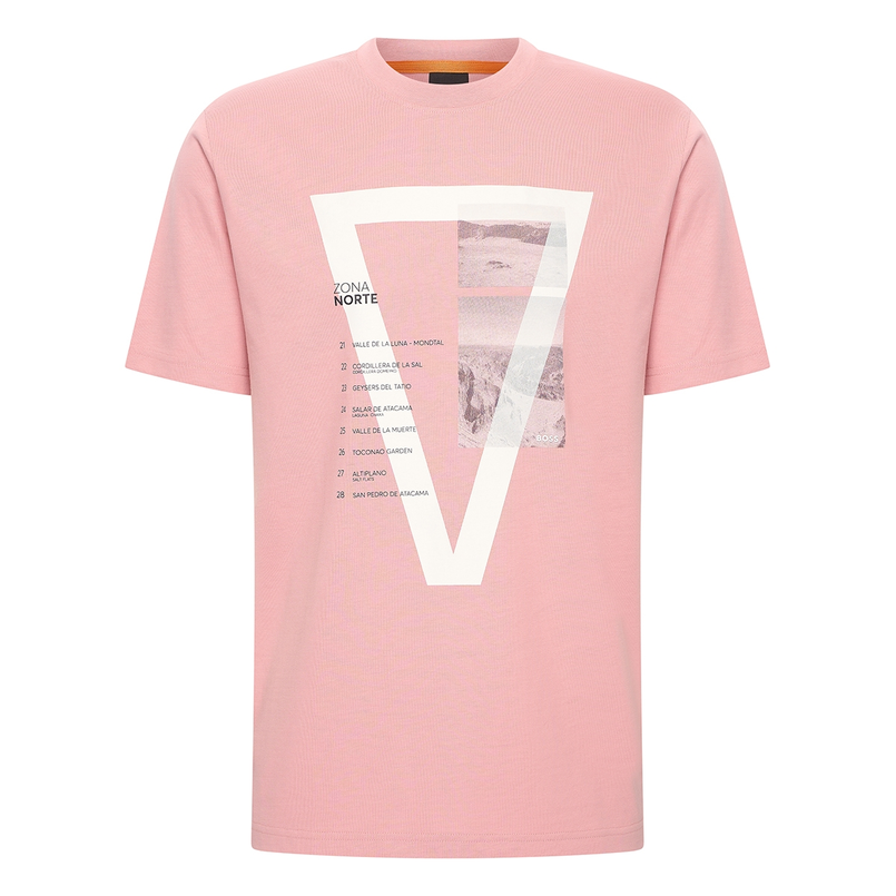 Boss Heren T-shirt 50539180 Roze