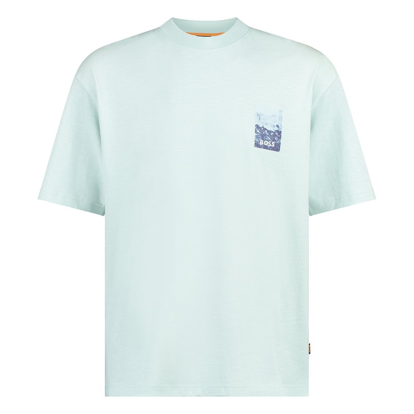 Boss Heren T-shirt 50540520 Bleu