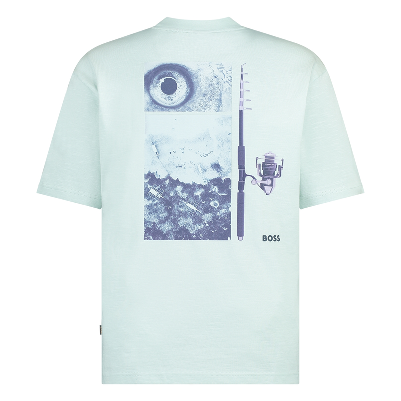 Boss Heren T-shirt 50540520 Bleu