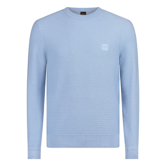 Boss Heren Trui Anion_S 10265864 01 Midden blauw