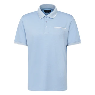 Bugatti Heren Polo 75091c 8151 Midden blauw