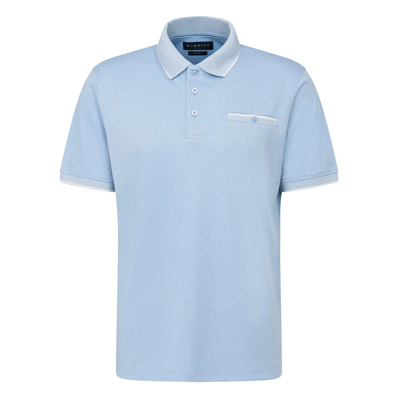 Bugatti Heren Polo 75091c 8151 Midden blauw