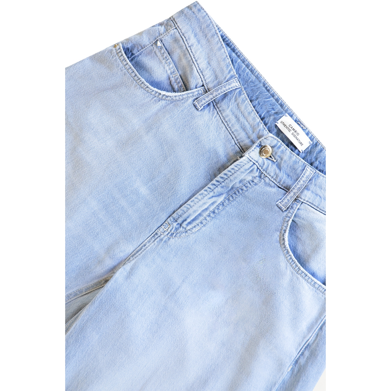 Cambio Dames Jeans 9107-0055-04 Palazzo Light blue denim