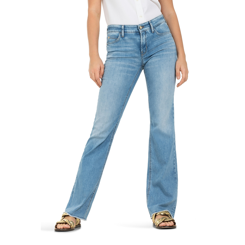 Cambio Dames Jeans 9118-0012-48 Parisfla Bleached blue denim