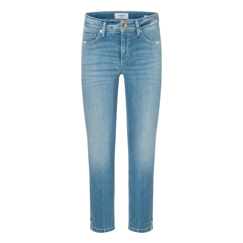 Cambio Dames Jeans 9118-0083-36 piper Sh Bleached blue denim