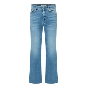 Cambio Dames Jeans 9128-0067-52 Frances Mid blue denim