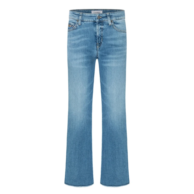 Cambio Dames Jeans 9128-0067-52 Frances Mid blue denim