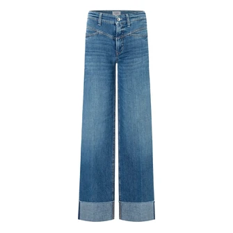 Cambio Dames Jeans 9150-0005-00 Antonia Mid blue denim