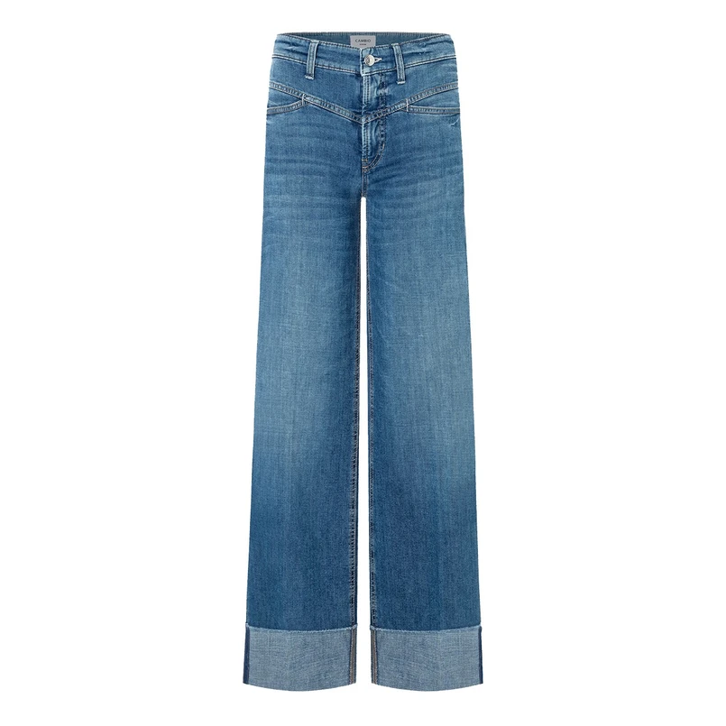 Cambio Dames Jeans 9150-0005-00 Antonia Mid blue denim