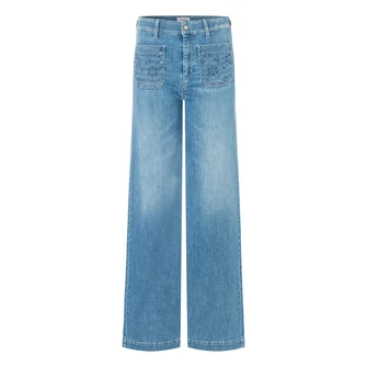 Cambio Dames Jeans 9150-0009-02 Ada Bleached blue denim