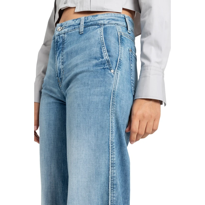 Cambio Dames Jeans 9150-0025-09 Alek Mid blue denim