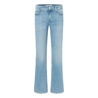 Cambio dames jeans Paris Flared Bleached blue denim