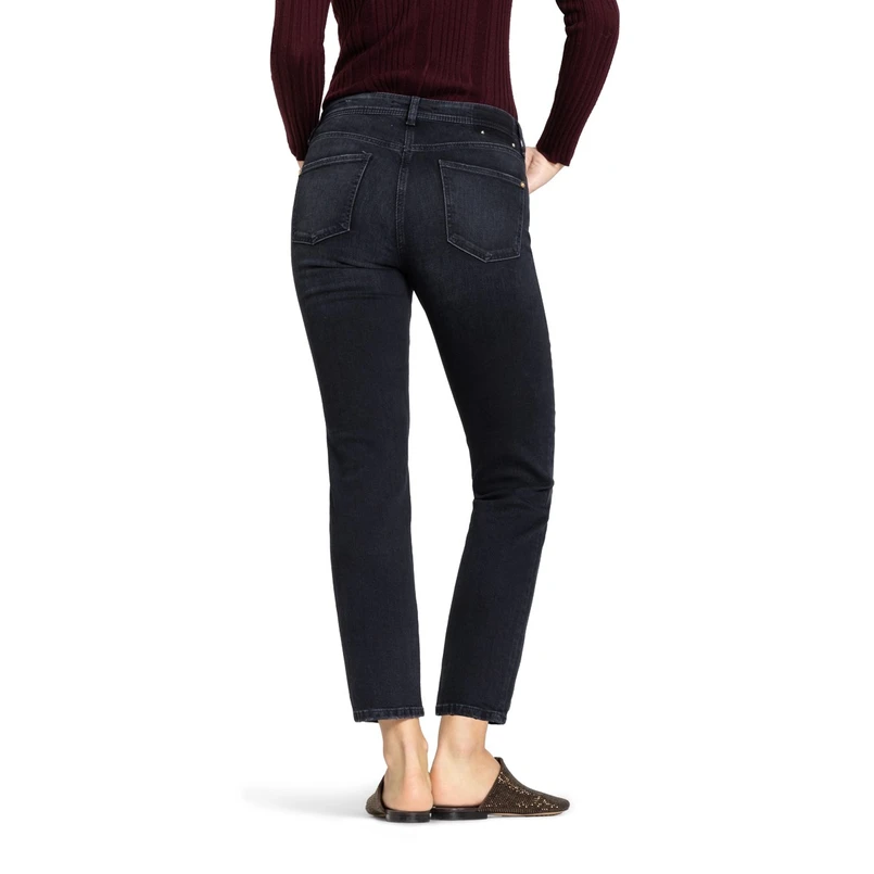Cambio dames jeans piper cropped Black denim