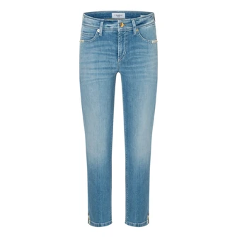 Cambio dames jeans piper short Bleached blue denim