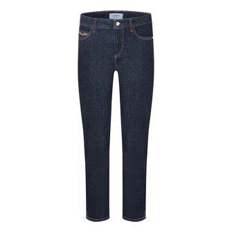 Cambio dames jeans piper short Dark blue denim