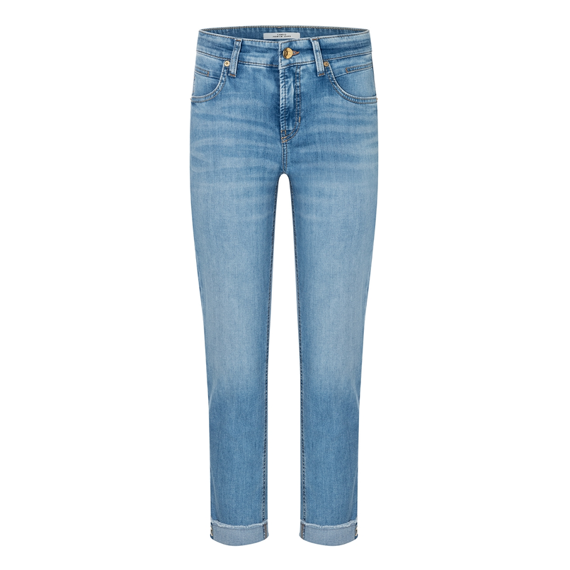 Cambio dames jeans piper short Light blue denim