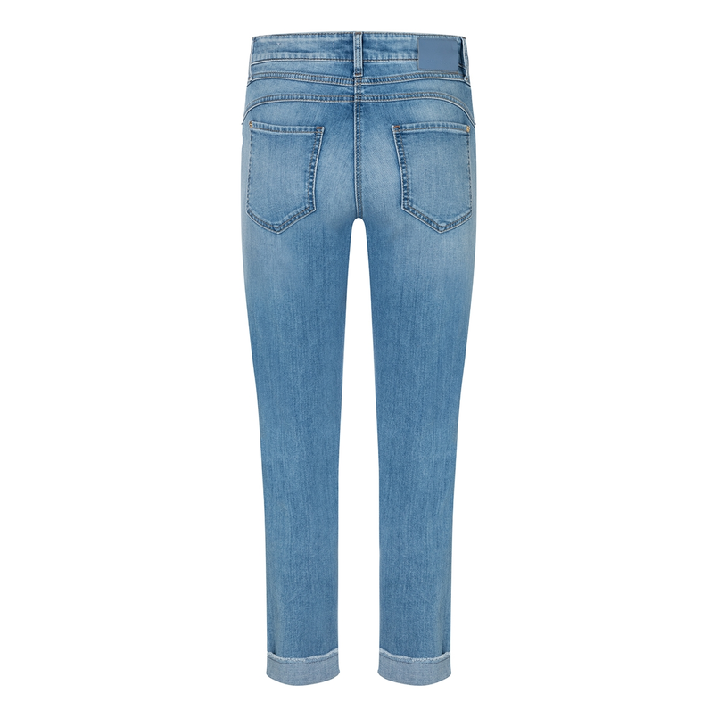 Cambio dames jeans piper short Light blue denim