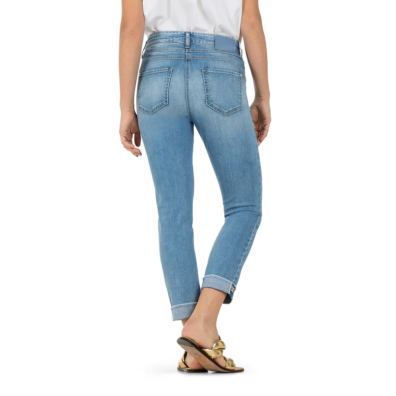 Cambio dames jeans piper short Light blue denim