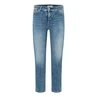 Cambio dames jeans piper short Mid blue denim