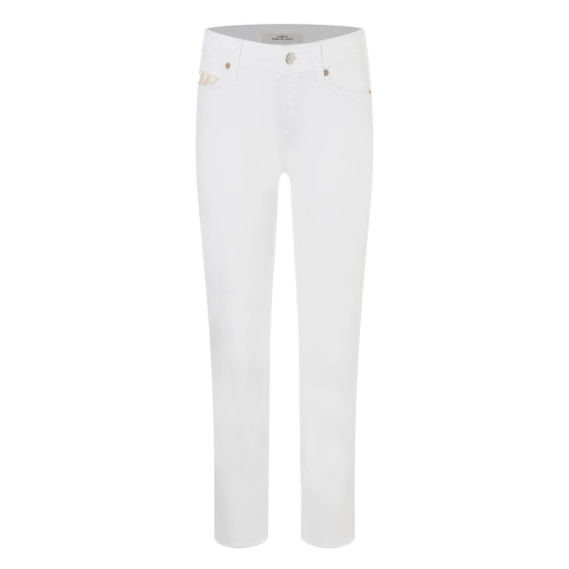 Cambio dames jeans piper short Wit