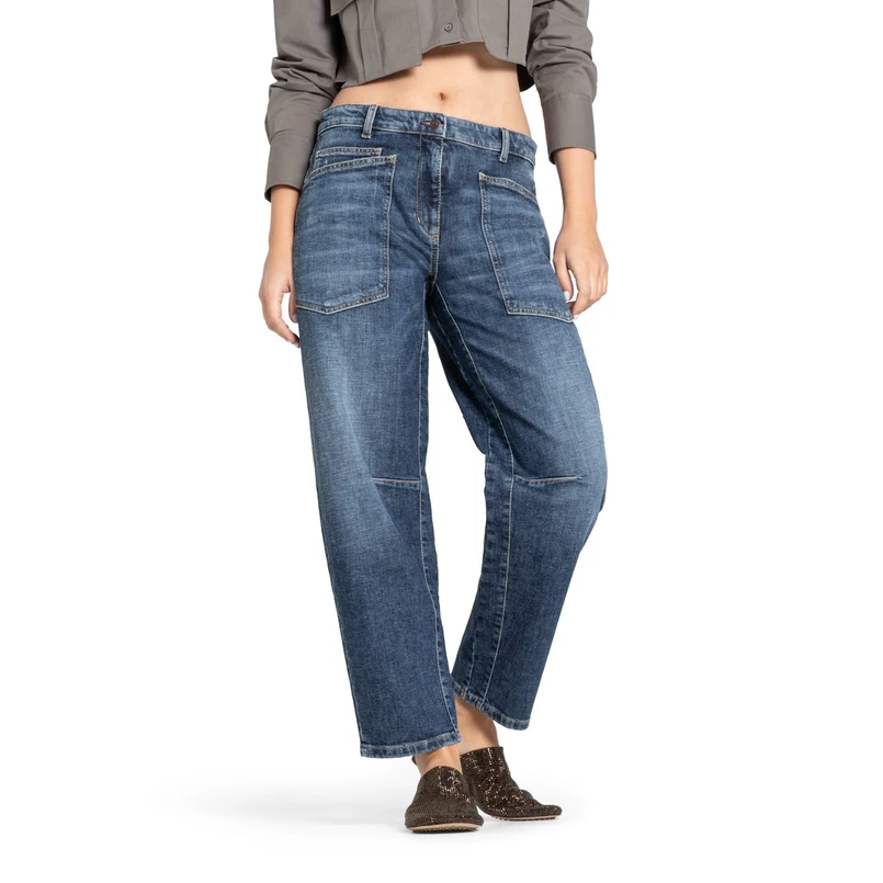 Cambio Mid blue denim