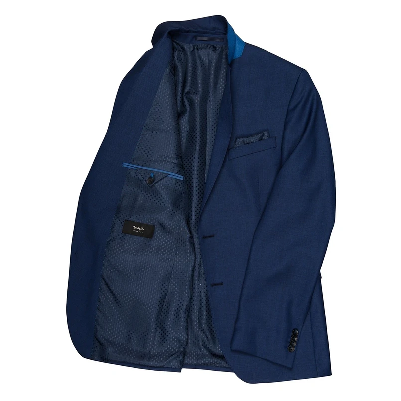 Carl Gross Heren Colbert 70-062s0 / 323022 Blauw dessin