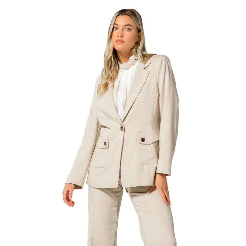 Caroline Biss Dames Blazer 1859 Zand